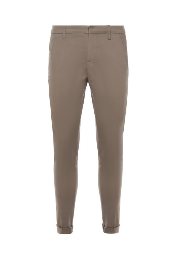 Dondup Cotton Gaubert Trousers - Taupe