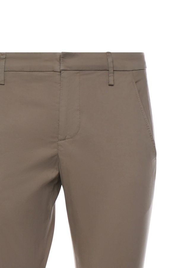 Dondup Cotton Gaubert Trousers - Taupe