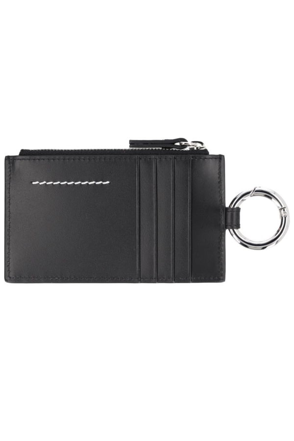 MM6 Maison Margiela Zippered Card Holder - Black