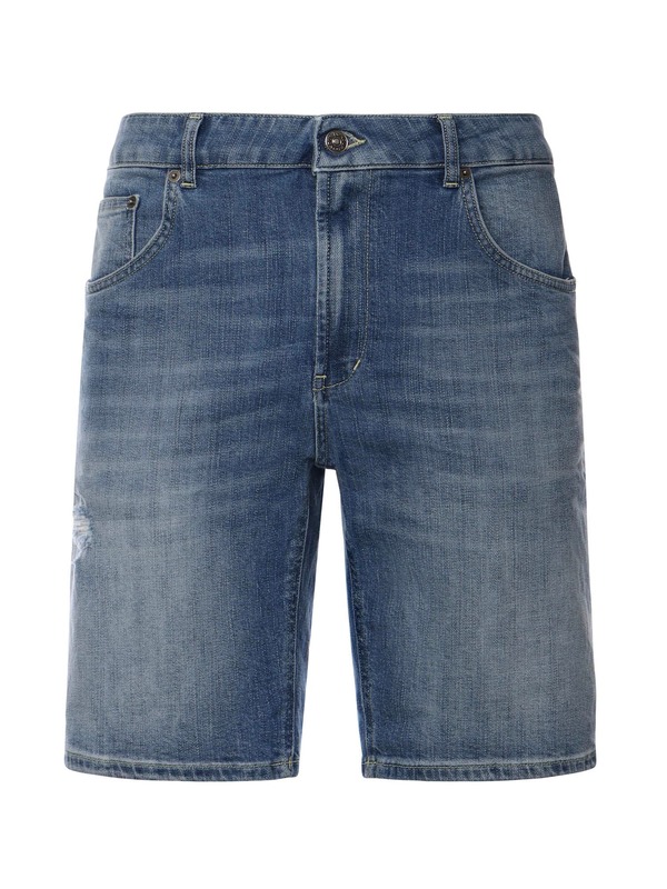Dondup Derick Cotton Bermuda Shorts - Blue Dondup Derick Cotton Bermuda Shorts - Blue