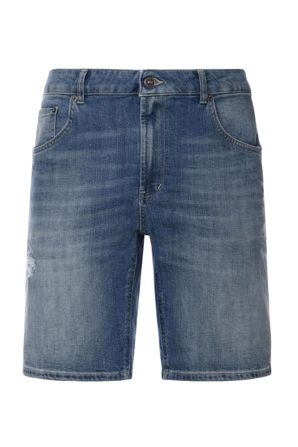 Dondup Derick Cotton Bermuda Shorts - Blue