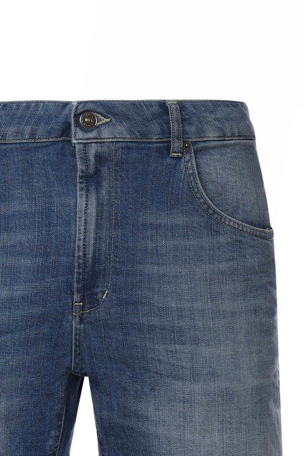 Dondup Derick Cotton Bermuda Shorts - Blue