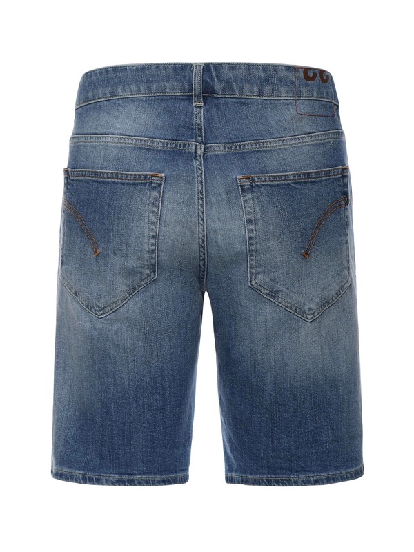 Dondup Derick Cotton Bermuda Shorts - Blue