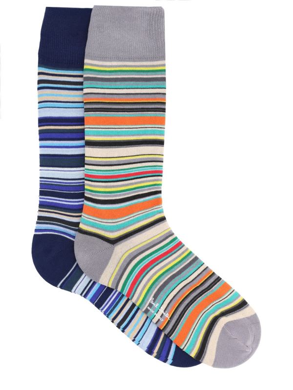 PAUL SMITH 2-Pack Striped Socks - Multicolour