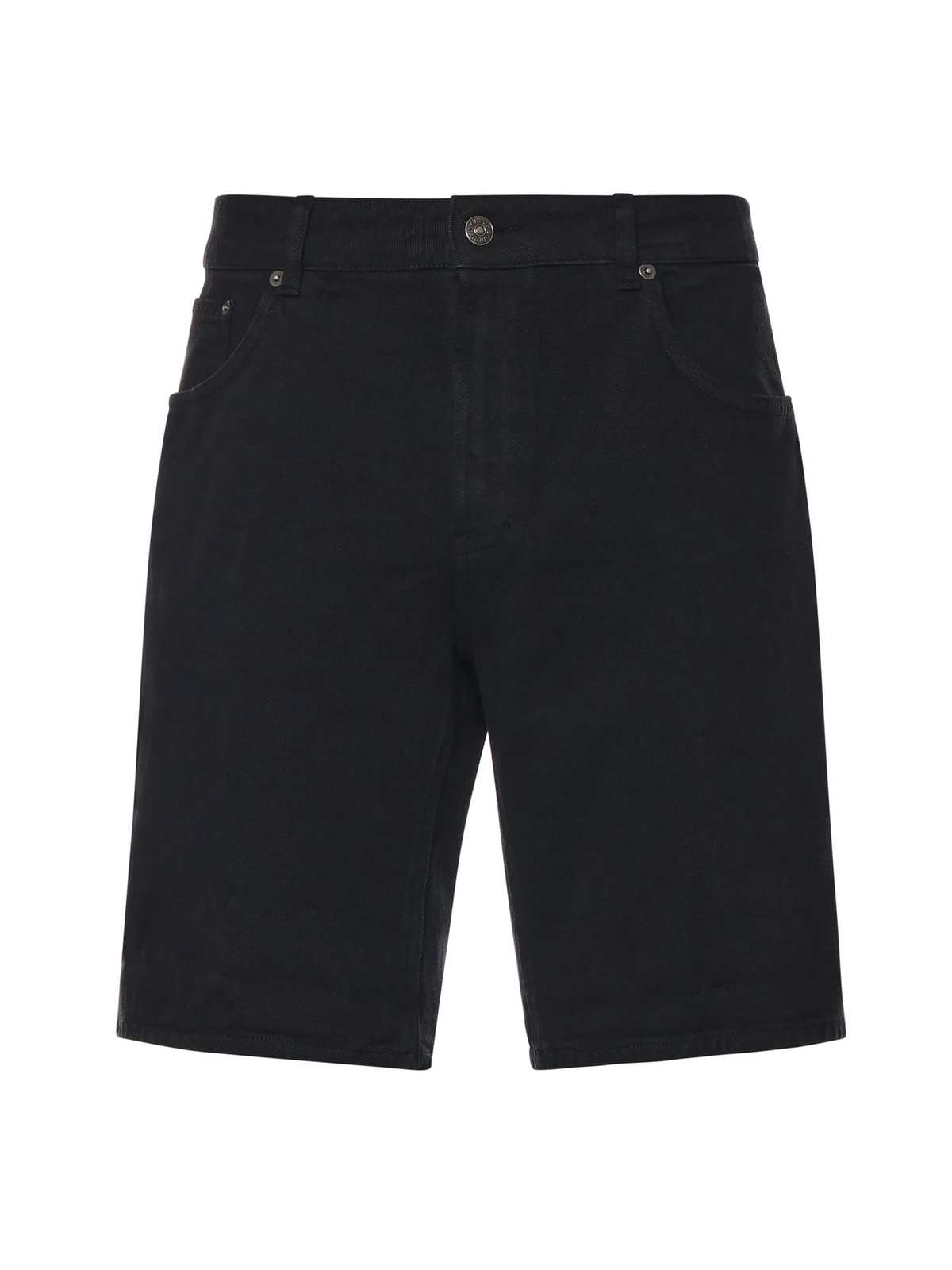 Dondup Derick Cotton Bermuda Shorts - Black - Image 1 of 3