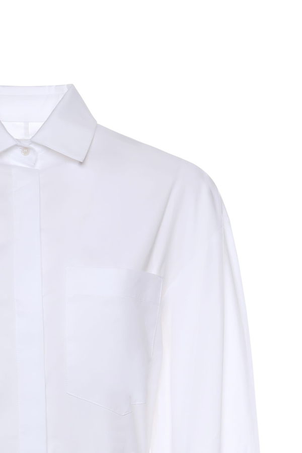 Dondup Cotton Shirt Dress - White