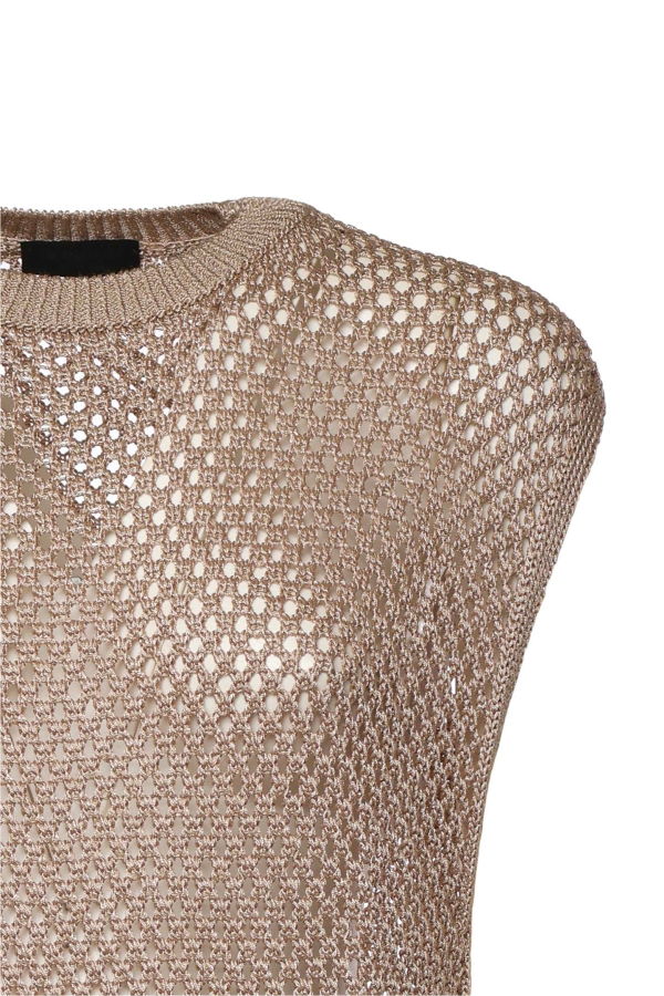 Dondup Openwork Vest - Natural