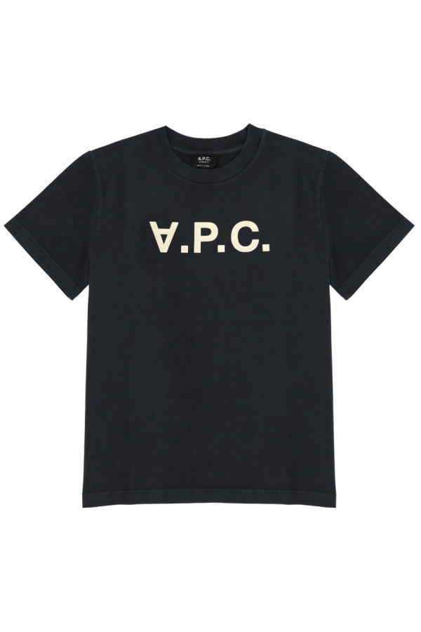 A.P.C. T-Shirt With Logo - Black