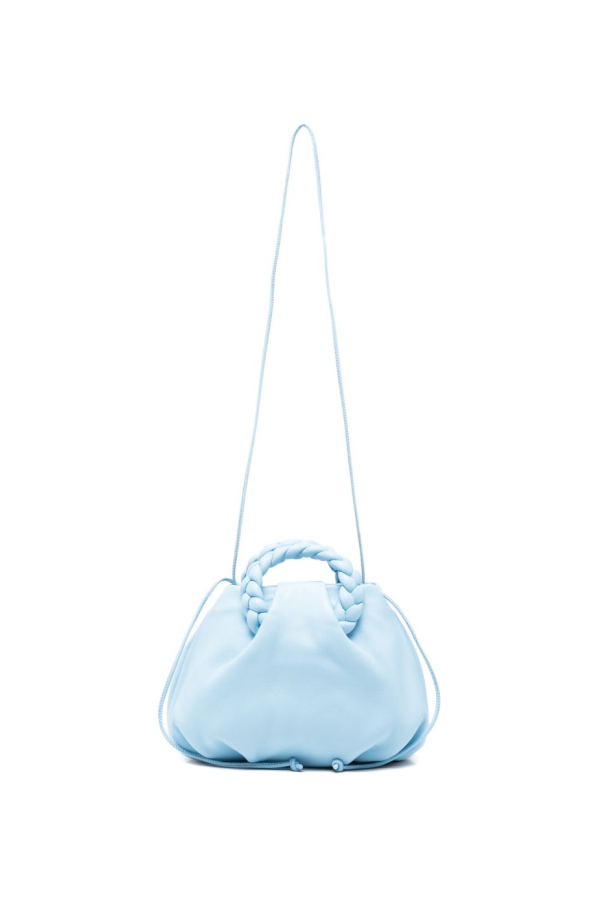 Hereu Bombon Leather Handbag Tote - Clear Blue