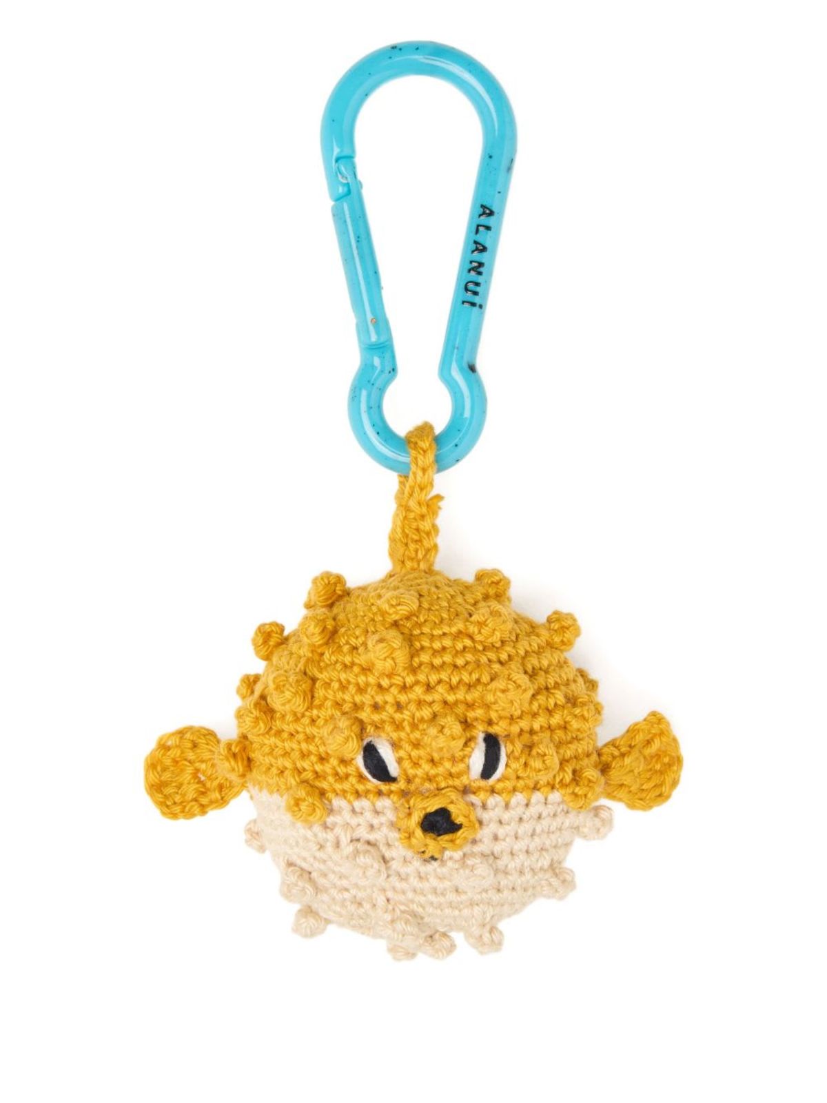 Alanui Puffer Fish Crochet Keyring - Yellow - Image 1 of 3