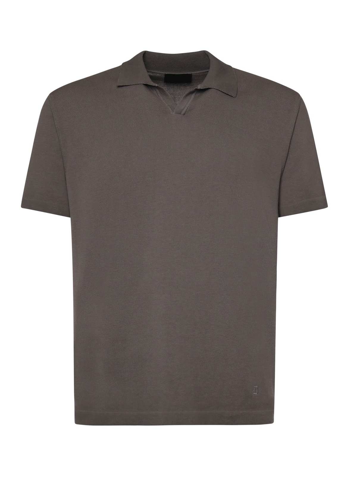 Dondup Cotton Polo Shirt - Mud - Image 1 of 3