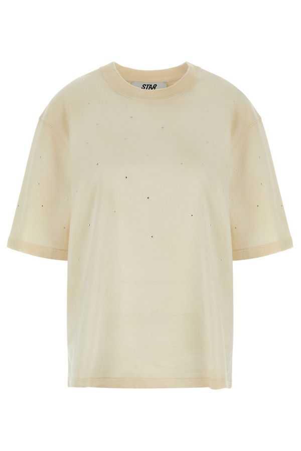 Golden Goose Crystal T-Shirt - Beige