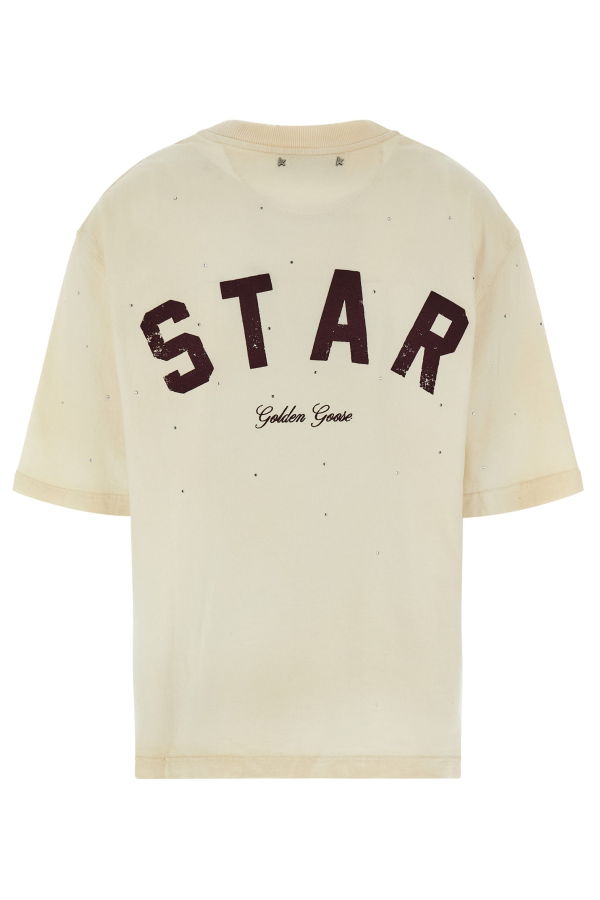 Golden Goose Crystal T-Shirt - Beige