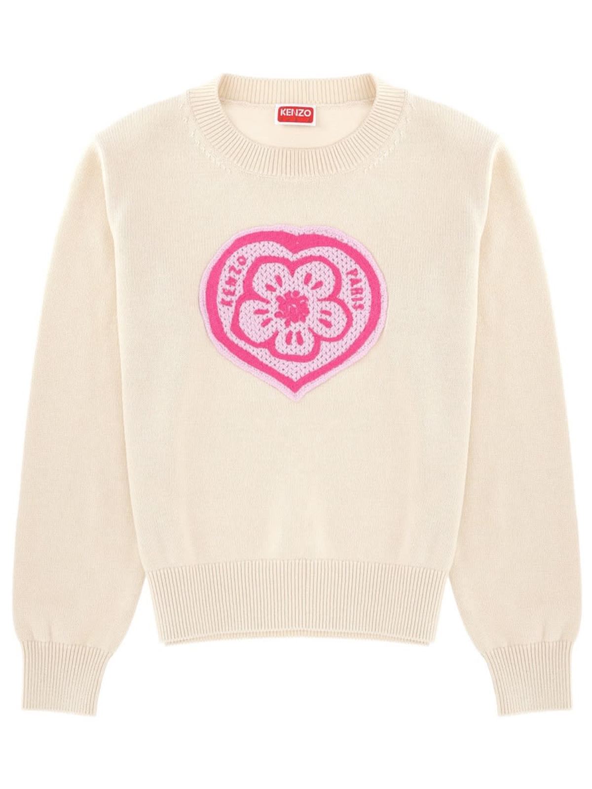 Kenzo Boke Heart Jersey Sweater - Powder - Image 1 of 3