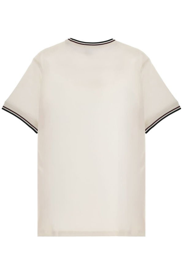 Fred Perry T-Shirt With Logo Tee - Ivory