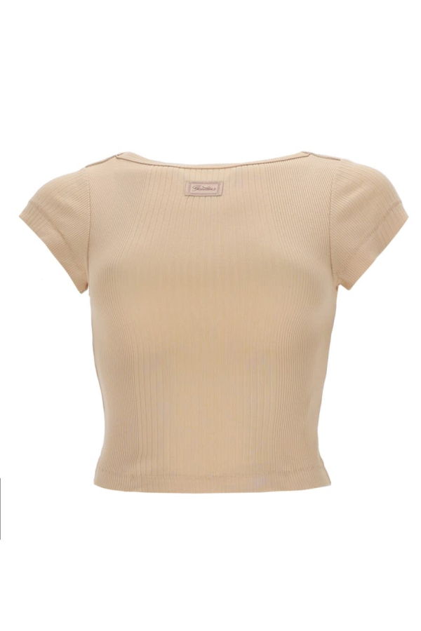 Jean Paul Gaultier Logo Patch Top - Nude