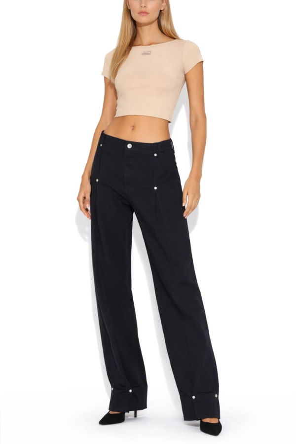 Jean Paul Gaultier Logo Patch Top - Nude