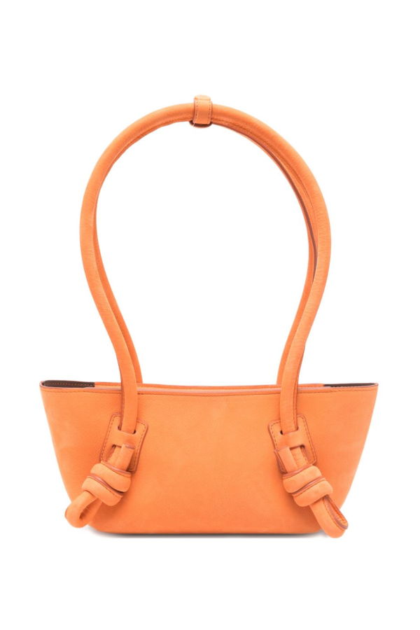 Hereu Fleca Leather Shoulder Bag - Orange