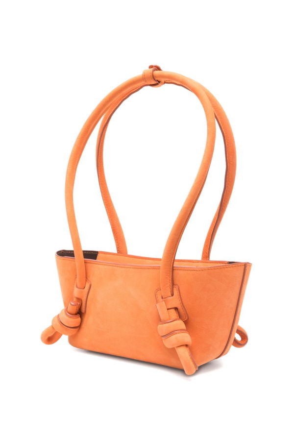 Hereu Fleca Leather Shoulder Bag - Orange
