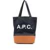 A.P.C. Bag Shoulder Bag - Blue/Brown - Thumbnail 1