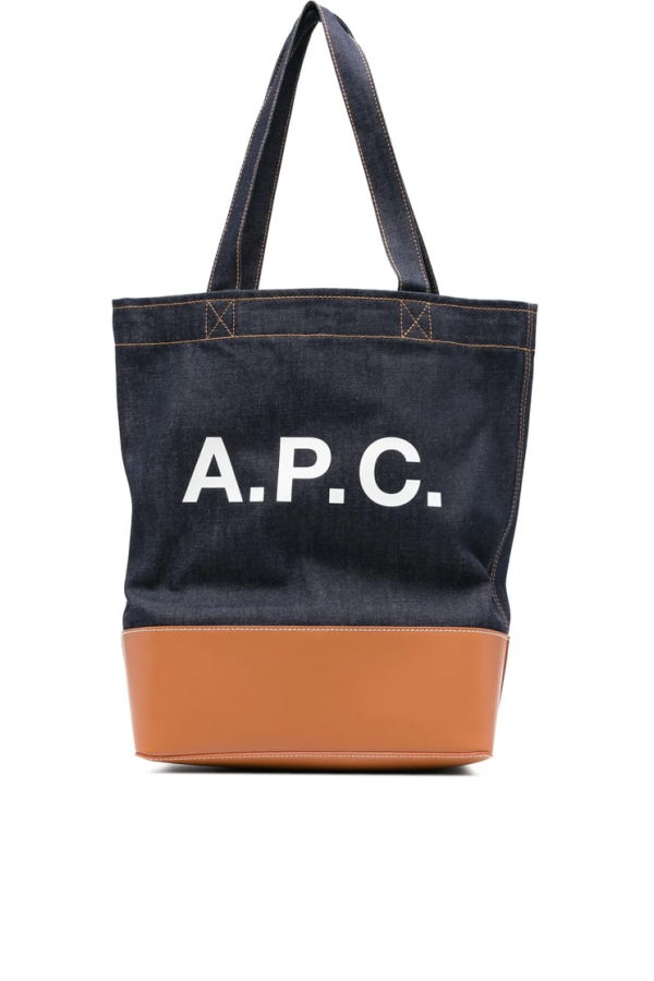 A.P.C. Bag Shoulder Bag - Blue/Brown