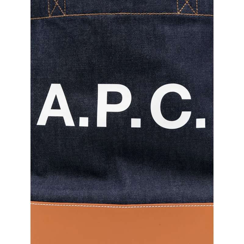 A.P.C. Bag Shoulder Bag - Blue/Brown