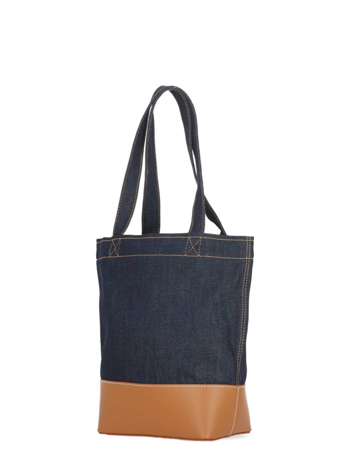A.P.C. Axel Small Tote Bag - Blue/Brown - Image 3 of 5