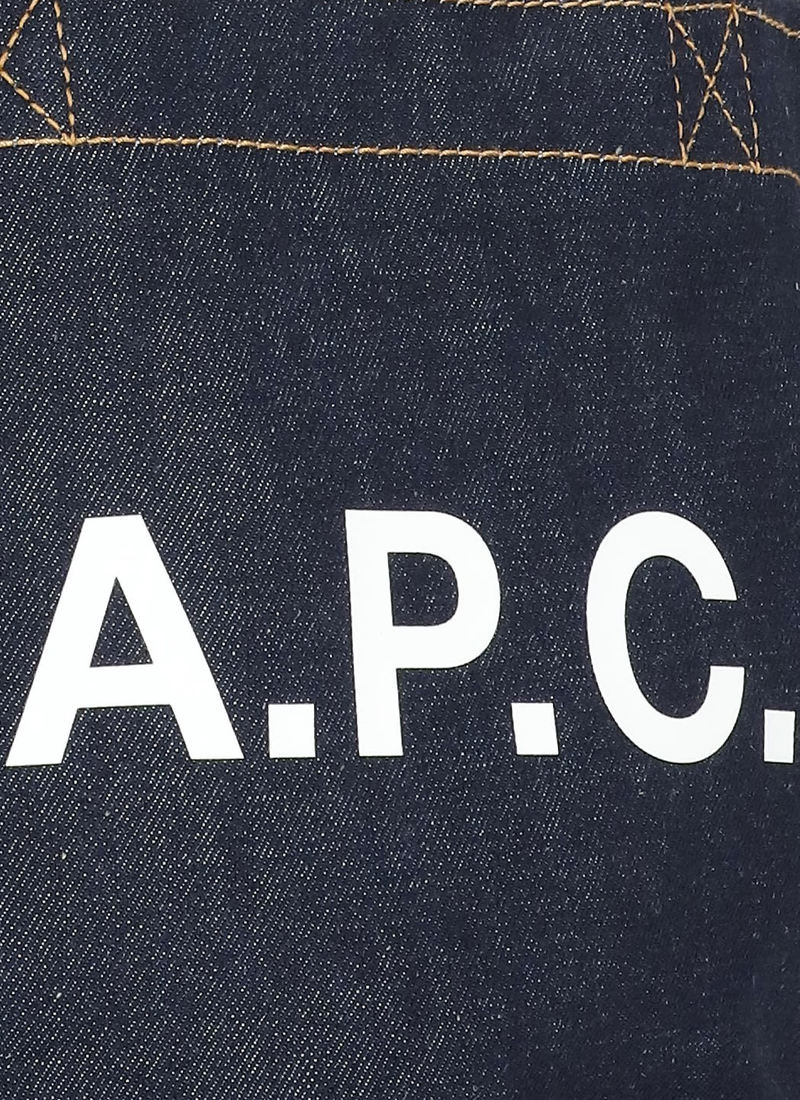 A.P.C. Axel Small Tote Bag - Blue/Brown