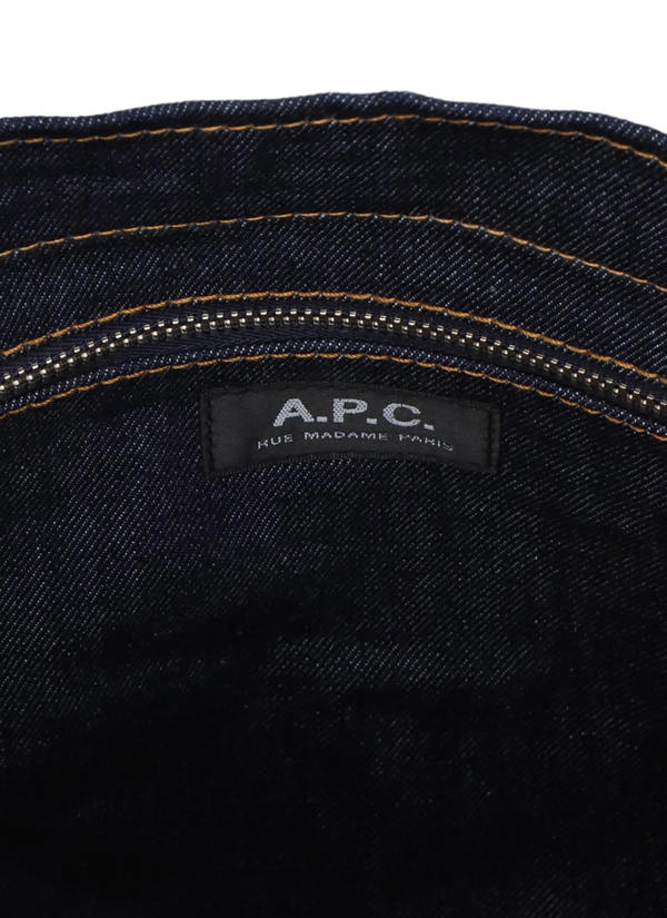A.P.C. Axel Small Tote Bag - Blue/Brown