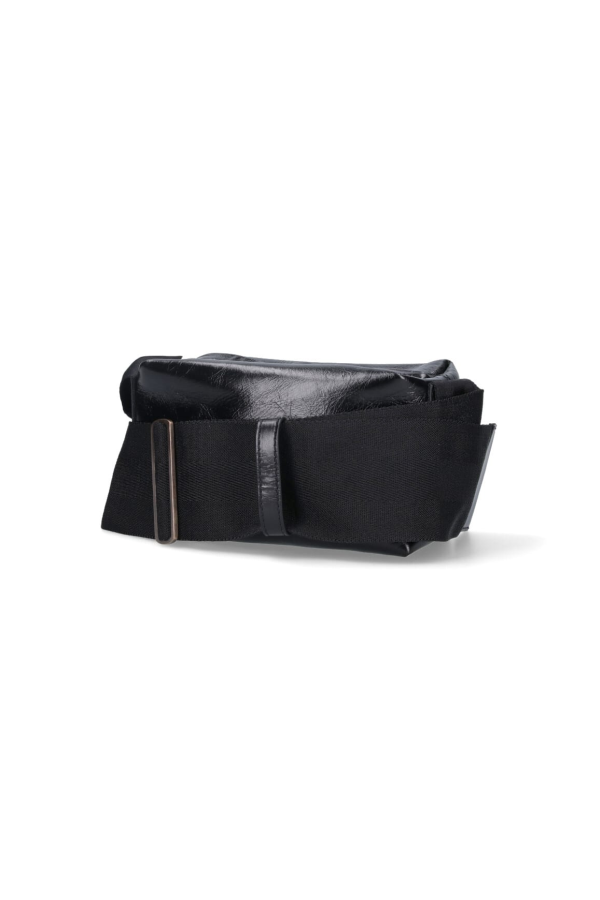 Uma Wang Logo Shoulder Bag - Black