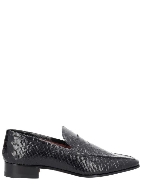 Paris Texas Moccasin Vincent Flat Shoes - Black