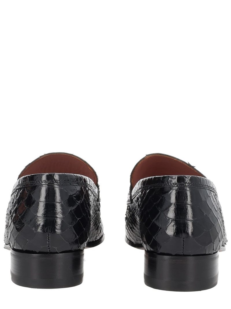 Paris Texas Moccasin Vincent Flat Shoes - Black