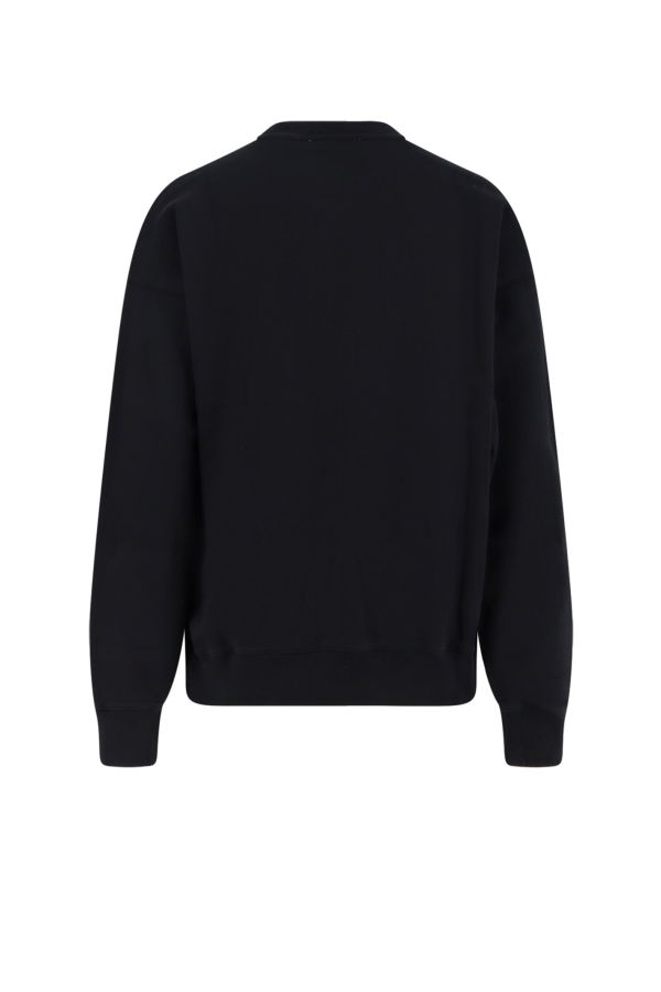 Off-White Cotton Sweatshirt - Black