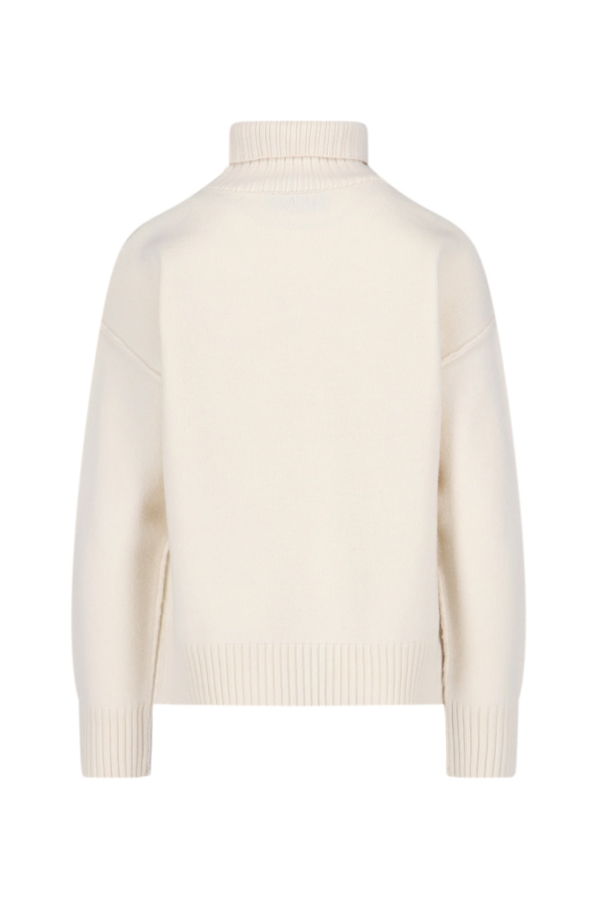 Ami Alexandre Mattiussi Logo Sweater - Cream