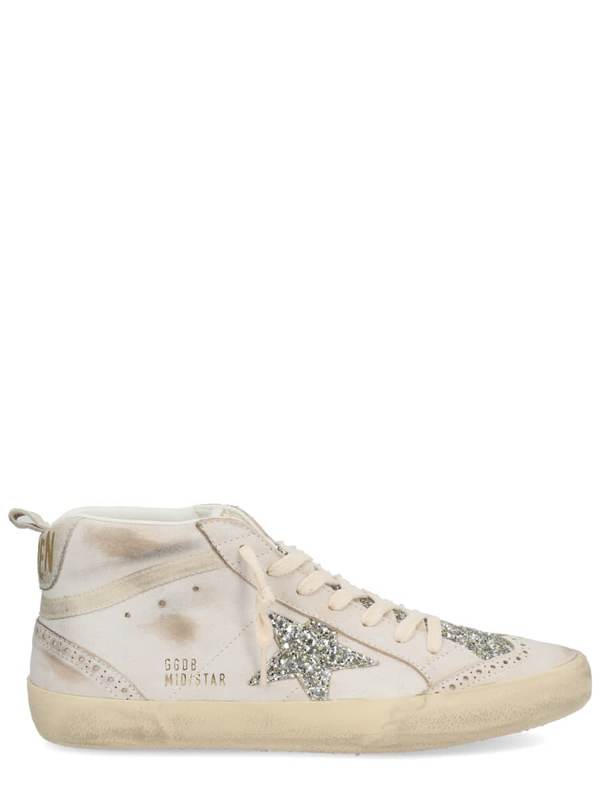 Golden Goose Mid Star Sneakers - White