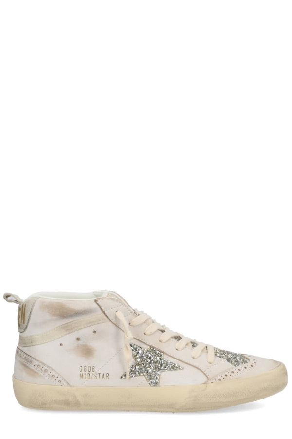 Golden Goose Mid Star Sneakers - White
