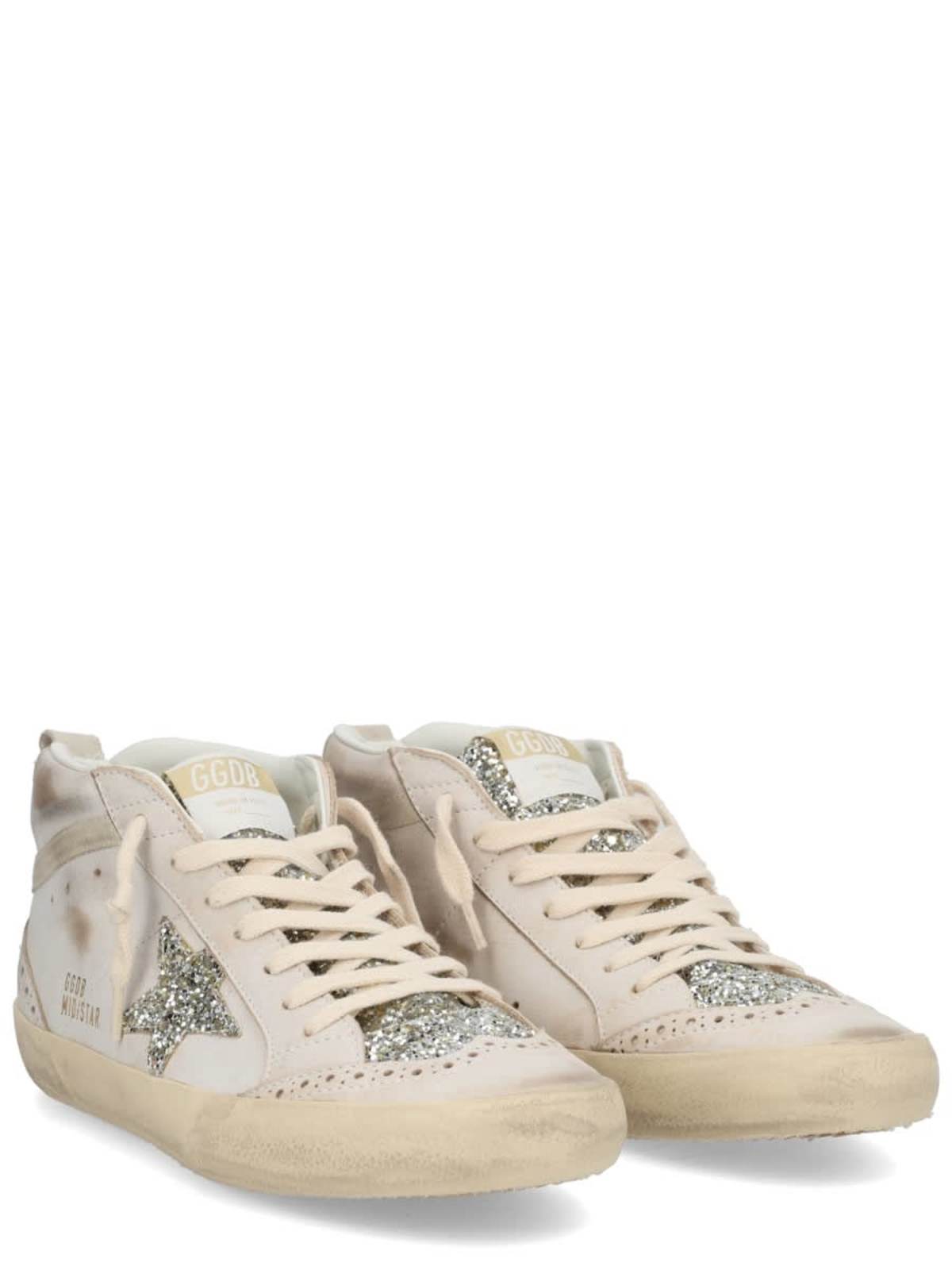 Golden Goose Mid Star Sneakers - White - Image 2 of 5