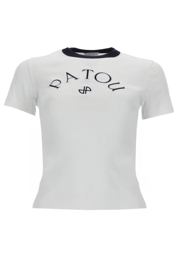 Patou Fitted T-Shirt With Logo - White