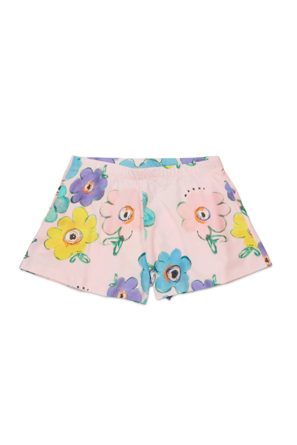 KIDS Marni Flowers Bermuda Shorts - Multicolour