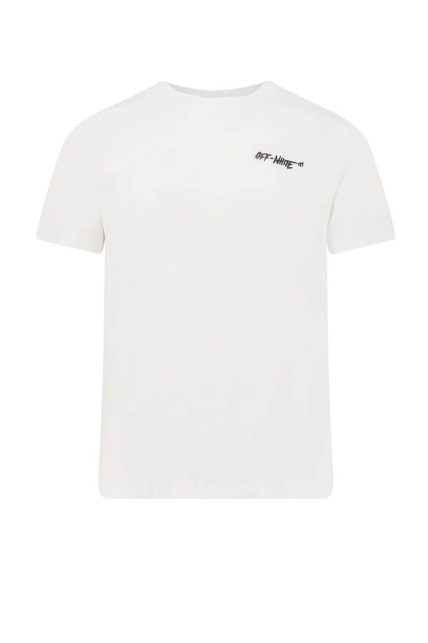 Off-White Cotton T-Shirt - White