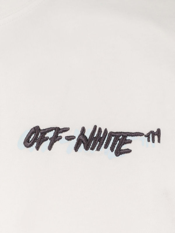 Off-White Cotton T-Shirt - White