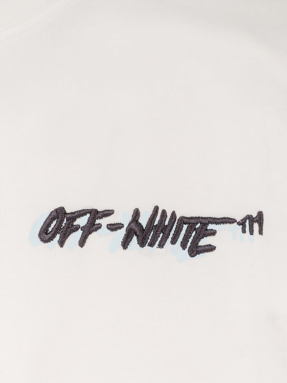 Off-White Cotton T-Shirt - White - Image 3 of 3