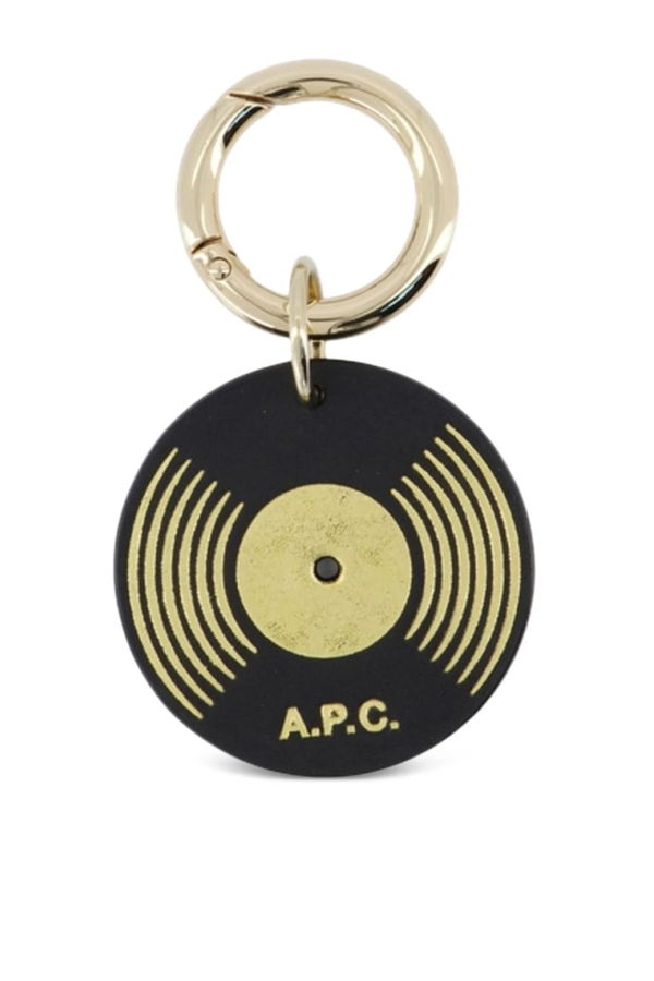 A.P.C. Keyring - Black/Gold