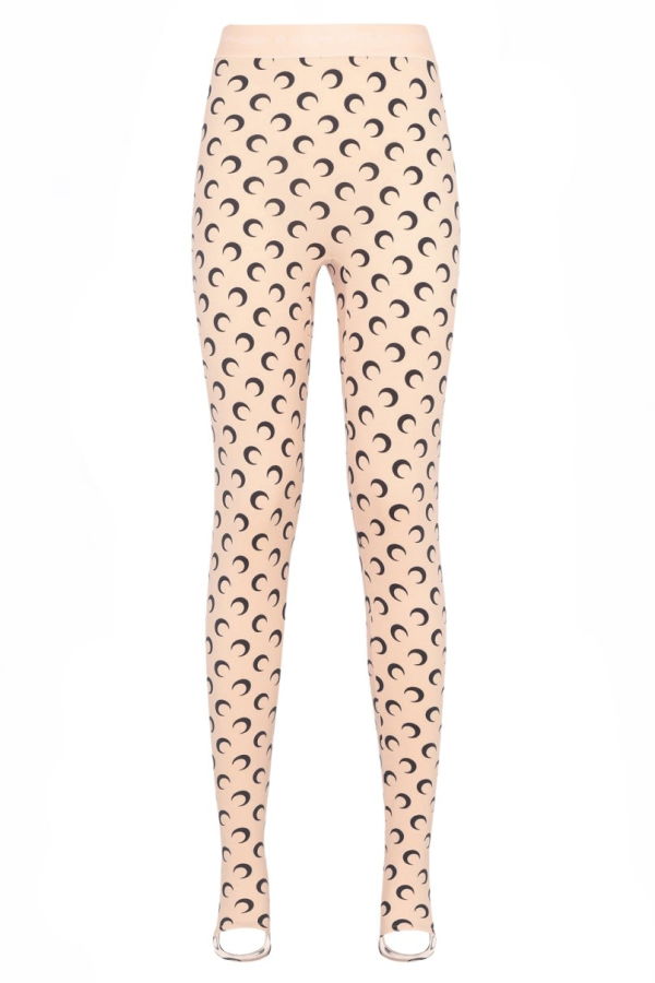 MARINE SERRE Moon Leggings - Nude