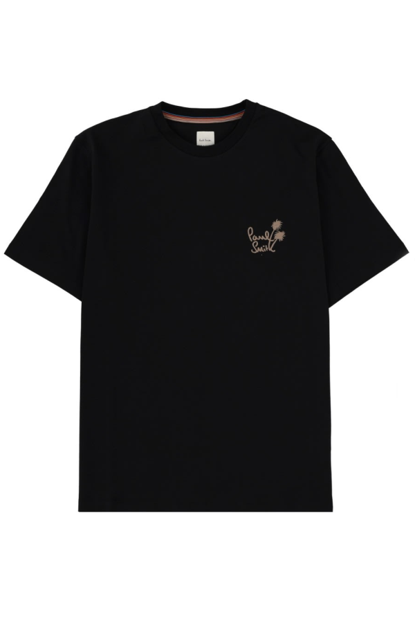 PAUL SMITH T-Shirt with Logo - Black