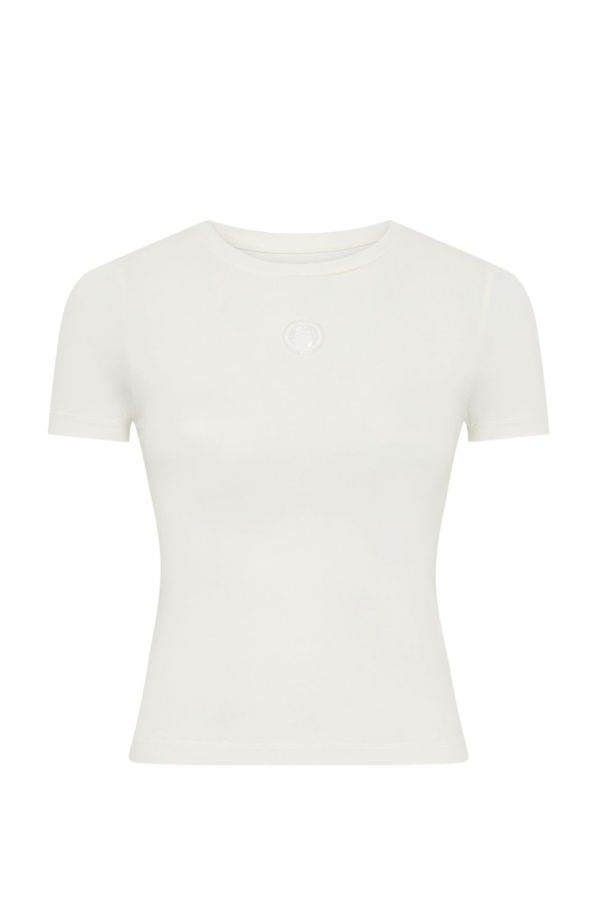 MARINE SERRE Logo Cotton T-Shirt - White
