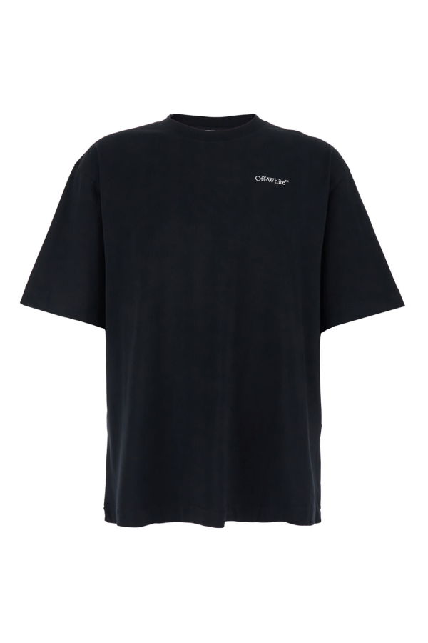 Off-White Crew-Neck Logo T-Shirt - Black