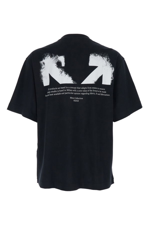 Off-White Crew-Neck Logo T-Shirt - Black