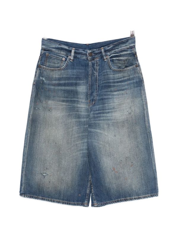 Acne Studios Denim Cotton Shorts - Blue Acne Studios Denim Cotton Shorts - Blue