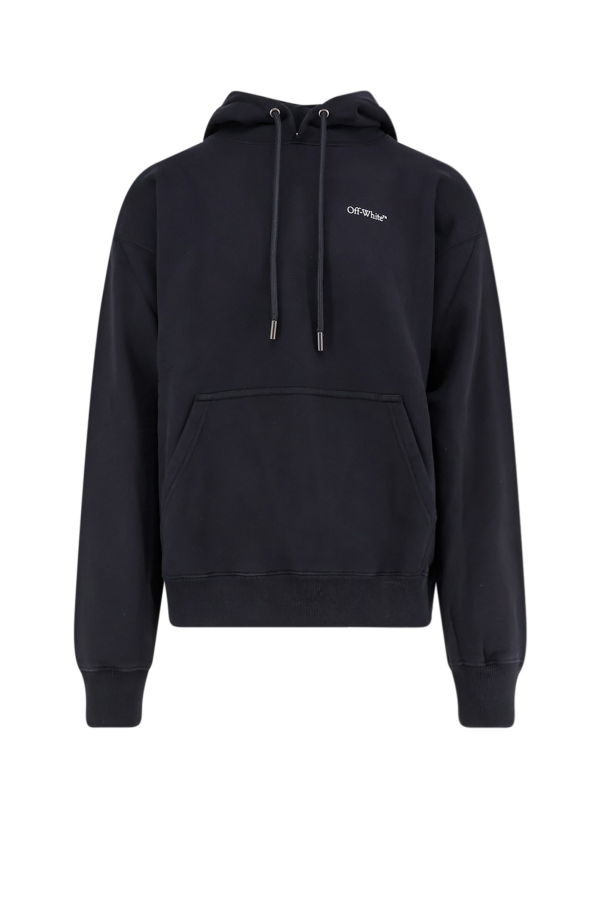 Off-White Cotton Sweatshirt - Black